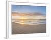 Sunrise over the Sea, Tenby, Pembrokeshire, Wales-null-Framed Photographic Print