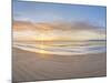 Sunrise over the Sea, Tenby, Pembrokeshire, Wales-null-Mounted Photographic Print