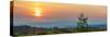 Sunrise over the vineyards of Tuscany. Tuscany, Italy.-Tom Norring-Stretched Canvas