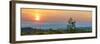 Sunrise over the vineyards of Tuscany. Tuscany, Italy.-Tom Norring-Framed Photographic Print