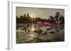 Sunrise over the West Entrance to Angkor Wat, Angkor, Siem Reap, Cambodia-Michael Nolan-Framed Photographic Print