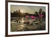 Sunrise over the West Entrance to Angkor Wat, Angkor, Siem Reap, Cambodia-Michael Nolan-Framed Photographic Print