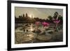 Sunrise over the West Entrance to Angkor Wat, Angkor, Siem Reap, Cambodia-Michael Nolan-Framed Photographic Print