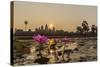 Sunrise over the West Entrance to Angkor Wat, Angkor, Siem Reap, Cambodia-Michael Nolan-Stretched Canvas