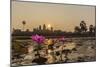 Sunrise over the West Entrance to Angkor Wat, Angkor, Siem Reap, Cambodia-Michael Nolan-Mounted Photographic Print