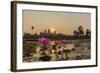 Sunrise over the West Entrance to Angkor Wat, Angkor, Siem Reap, Cambodia-Michael Nolan-Framed Photographic Print