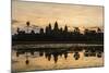 Sunrise over the West Entrance to Angkor Wat, Angkor, Siem Reap, Cambodia-Michael Nolan-Mounted Photographic Print