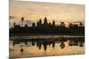 Sunrise over the West Entrance to Angkor Wat, Angkor, Siem Reap, Cambodia-Michael Nolan-Mounted Photographic Print