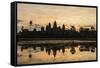 Sunrise over the West Entrance to Angkor Wat, Angkor, Siem Reap, Cambodia-Michael Nolan-Framed Stretched Canvas