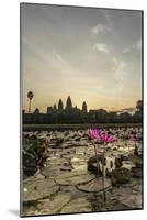 Sunrise over the West Entrance to Angkor Wat, Angkor, Siem Reap, Cambodia-Michael Nolan-Mounted Photographic Print