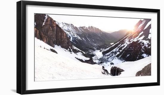 Sunrise over the West Maroon Valley in the Maroon Bells Wilderness, Colorado-Kent Harvey-Framed Photographic Print