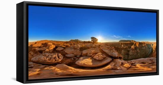 Sunrise over Toroweap Point, Grand Canyon National Park, Arizona, USA-null-Framed Stretched Canvas