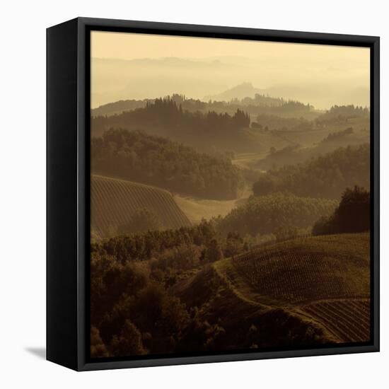 Sunrise over Tuscany II-Shelley Lake-Framed Stretched Canvas