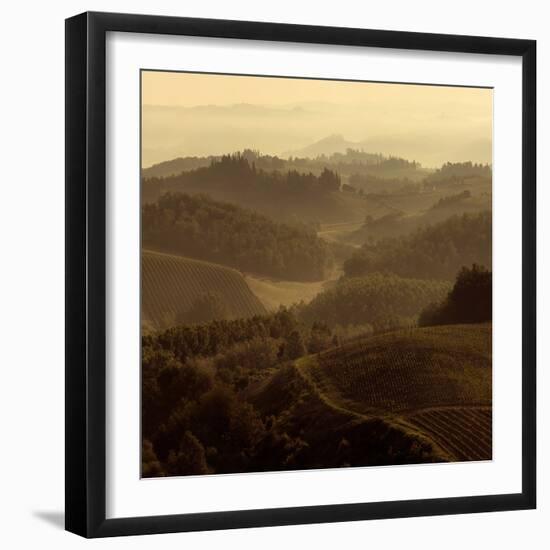 Sunrise over Tuscany II-Shelley Lake-Framed Photographic Print