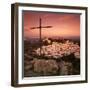 Sunrise over Typical White Andalucian Village, Casares, Andalucia, Spain, Europe-Stuart Black-Framed Photographic Print