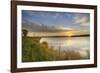 Sunrise over Wetlands at Arrowwood NWR, North Dakota, USA-Chuck Haney-Framed Photographic Print