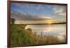 Sunrise over Wetlands at Arrowwood NWR, North Dakota, USA-Chuck Haney-Framed Photographic Print