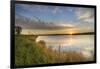 Sunrise over Wetlands at Arrowwood NWR, North Dakota, USA-Chuck Haney-Framed Photographic Print