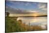 Sunrise over Wetlands at Arrowwood NWR, North Dakota, USA-Chuck Haney-Stretched Canvas