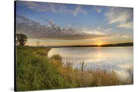 Sunrise over Wetlands at Arrowwood NWR, North Dakota, USA-Chuck Haney-Stretched Canvas