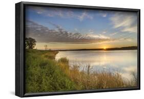 Sunrise over Wetlands at Arrowwood NWR, North Dakota, USA-Chuck Haney-Framed Photographic Print