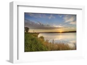 Sunrise over Wetlands at Arrowwood NWR, North Dakota, USA-Chuck Haney-Framed Photographic Print