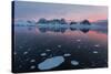 Sunrise over Wiencke Island in the Neumayer Channel, Antarctica, Polar Regions-Michael Nolan-Stretched Canvas
