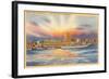 Sunrise over Wilmington, North Carolina-null-Framed Art Print