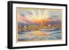 Sunrise over Wilmington, North Carolina-null-Framed Art Print