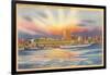 Sunrise over Wilmington, North Carolina-null-Framed Art Print