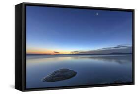 Sunrise over Yellowstone Lake, Yellowstone National Park, Wyoming, USA-Tom Norring-Framed Stretched Canvas