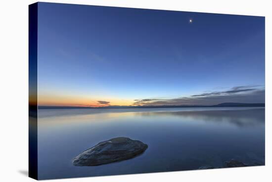 Sunrise over Yellowstone Lake, Yellowstone National Park, Wyoming, USA-Tom Norring-Stretched Canvas