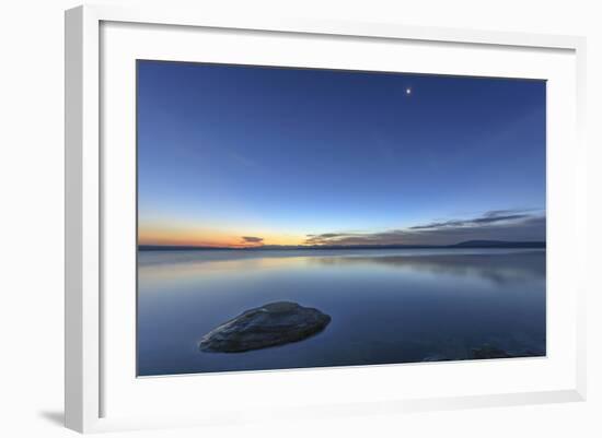 Sunrise over Yellowstone Lake, Yellowstone National Park, Wyoming, USA-Tom Norring-Framed Photographic Print