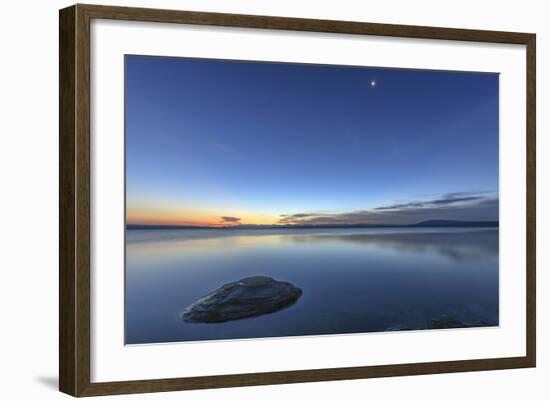 Sunrise over Yellowstone Lake, Yellowstone National Park, Wyoming, USA-Tom Norring-Framed Photographic Print