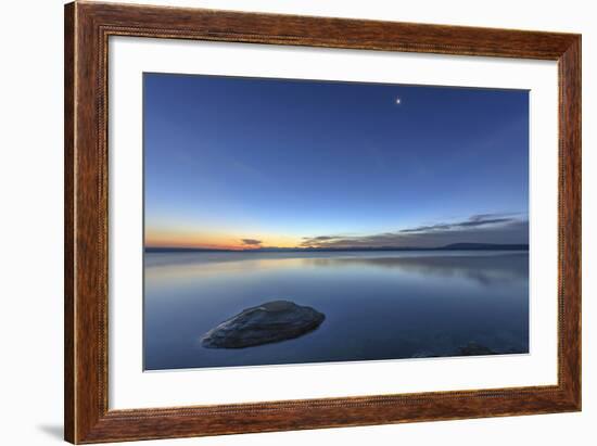 Sunrise over Yellowstone Lake, Yellowstone National Park, Wyoming, USA-Tom Norring-Framed Photographic Print