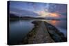 Sunrise Pier at Fort Baker, Sausalito California-null-Stretched Canvas