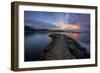 Sunrise Pier at Fort Baker, Sausalito California-null-Framed Photographic Print