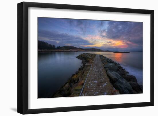 Sunrise Pier at Fort Baker, Sausalito California-null-Framed Photographic Print