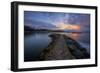 Sunrise Pier at Fort Baker, Sausalito California-null-Framed Photographic Print