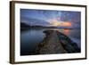 Sunrise Pier at Fort Baker, Sausalito California-null-Framed Photographic Print