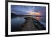 Sunrise Pier at Fort Baker, Sausalito California-null-Framed Photographic Print