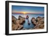 Sunrise, Ponta De Piedade, Lagos, Algarve, Portugal-Sabine Lubenow-Framed Photographic Print