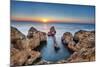 Sunrise, Ponta De Piedade, Lagos, Algarve, Portugal-Sabine Lubenow-Mounted Photographic Print