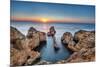 Sunrise, Ponta De Piedade, Lagos, Algarve, Portugal-Sabine Lubenow-Mounted Photographic Print