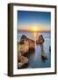 Sunrise, Ponta De Piedade, Lagos, Algarve, Portugal-Sabine Lubenow-Framed Photographic Print