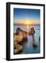 Sunrise, Ponta De Piedade, Lagos, Algarve, Portugal-Sabine Lubenow-Framed Photographic Print