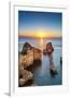 Sunrise, Ponta De Piedade, Lagos, Algarve, Portugal-Sabine Lubenow-Framed Photographic Print