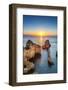 Sunrise, Ponta De Piedade, Lagos, Algarve, Portugal-Sabine Lubenow-Framed Photographic Print