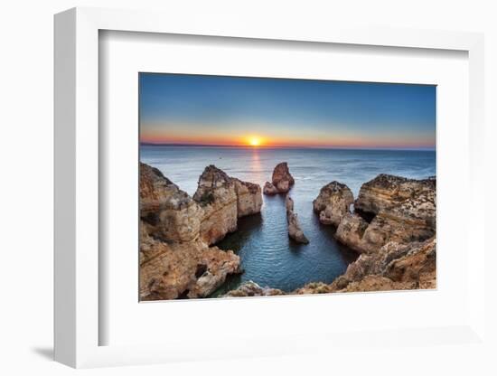 Sunrise, Ponta De Piedade, Lagos, Algarve, Portugal-Sabine Lubenow-Framed Photographic Print