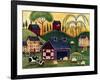 Sunrise Red Quilt Barn Cheryl Bartley-Cheryl Bartley-Framed Giclee Print